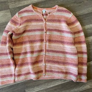 Pink Stripped LL Bean Sweater